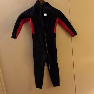 Realon Sports Black and Red Full-Body Wetsuit Small